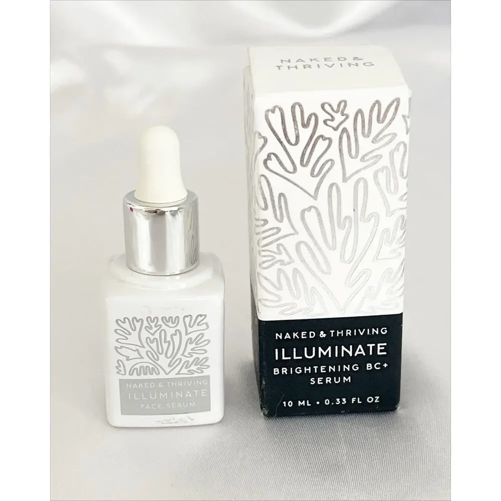NAKED & THRIVING Illuminate Face Serum Hyaluronic Acid Organic Vegan Skin Care